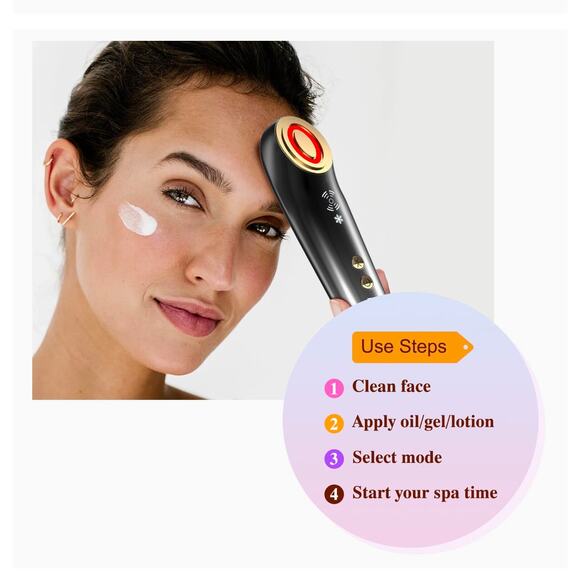 LEFAY Gray Radio Frequency Facial Skin Tightening Machine 5-in-1 at-Home Use - Picture 11 of 12